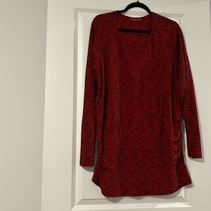 GUC- I APOLOGIZE I CUT THE TAG OUT RED WITH BLACK CASUSL SHIRT SIZE 2X